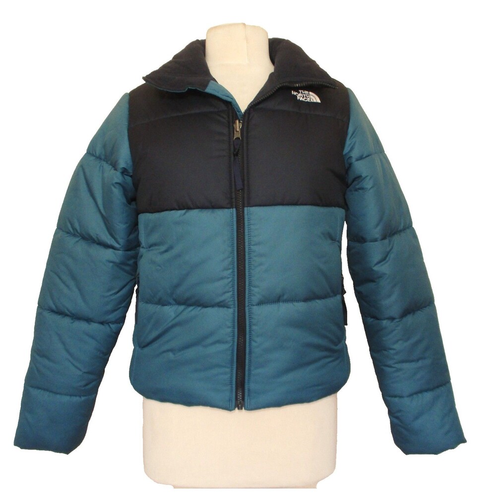 The North Face Saikuru Puffer Jacket Teal Blue Black Women's XS